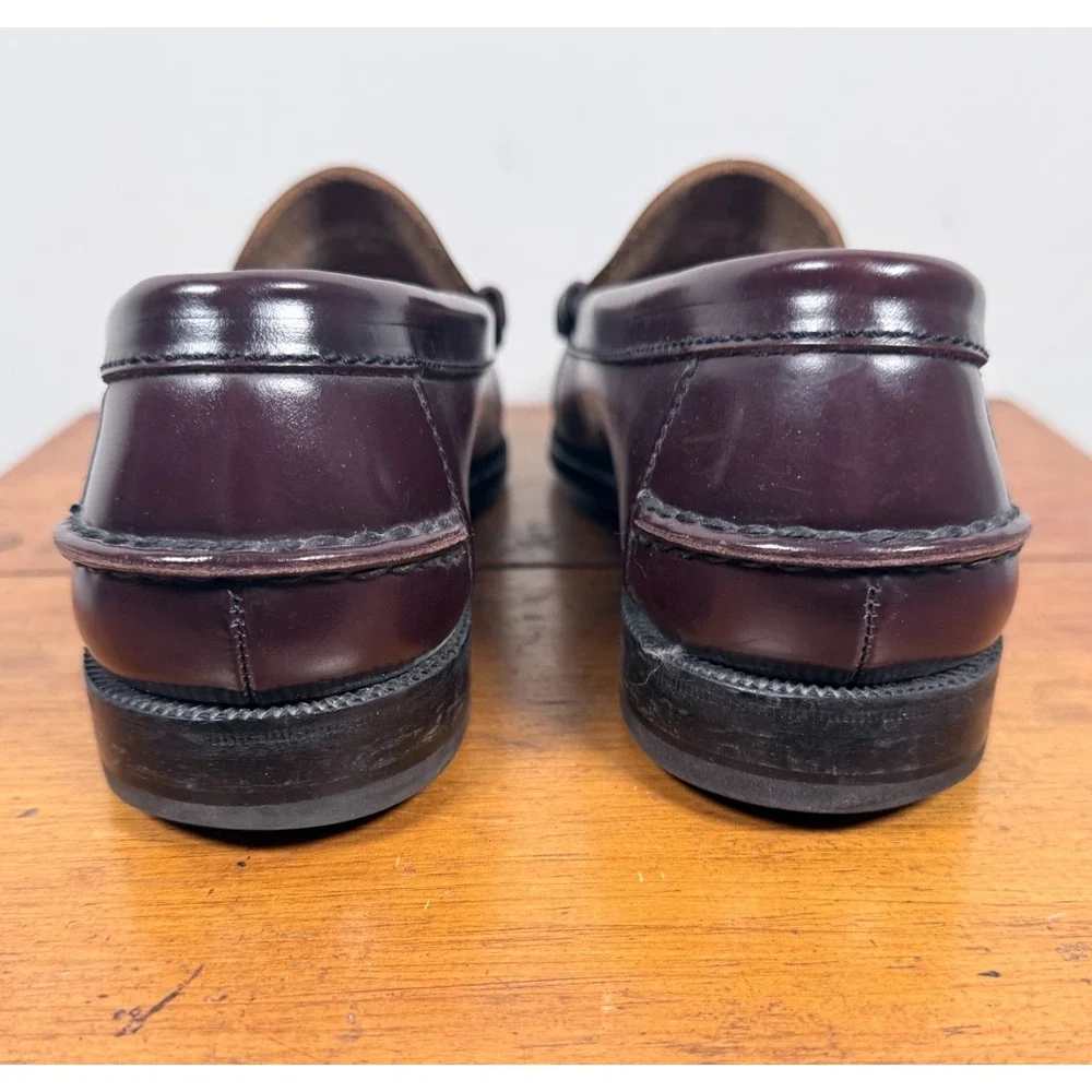 FLORSHEIM FLS Berkeley Classic Penny Loafers Rich Dark Brown Leather Mens - 9 D